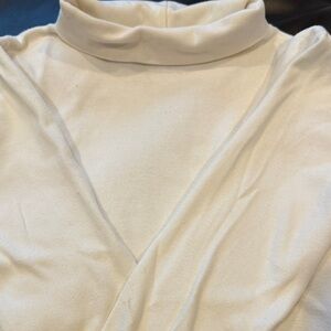 Arizona Jean Company Cream Turtleneck Top